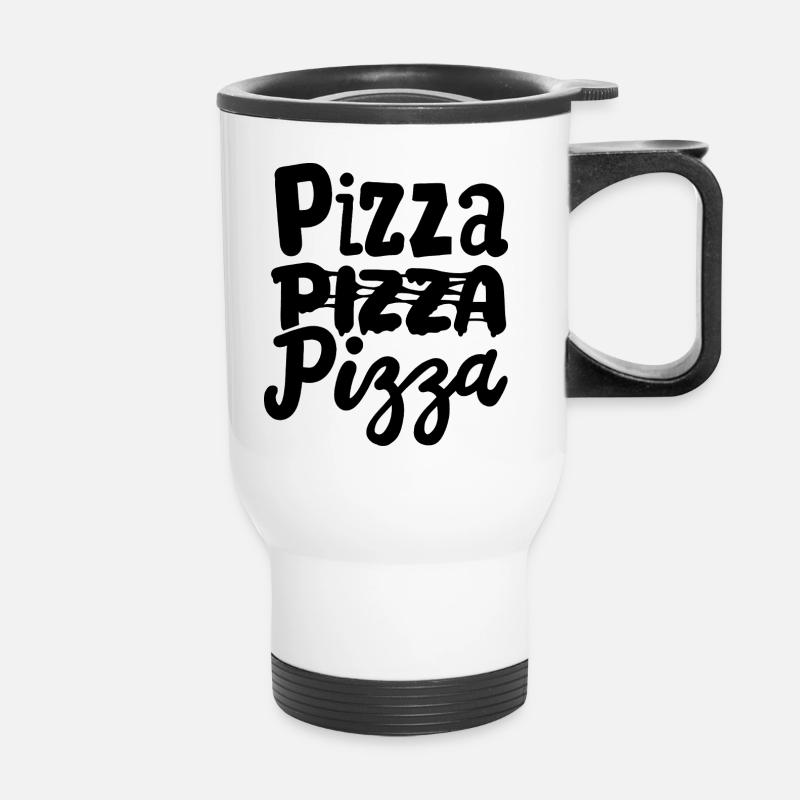 PIZZA PIZZA PIZZA - Tasse isotherme avec poignée - blanc