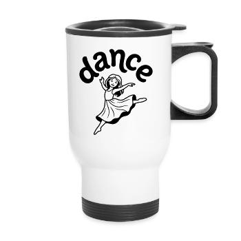 danseuse - Tasse isotherme avec poignée - blanc - Devant