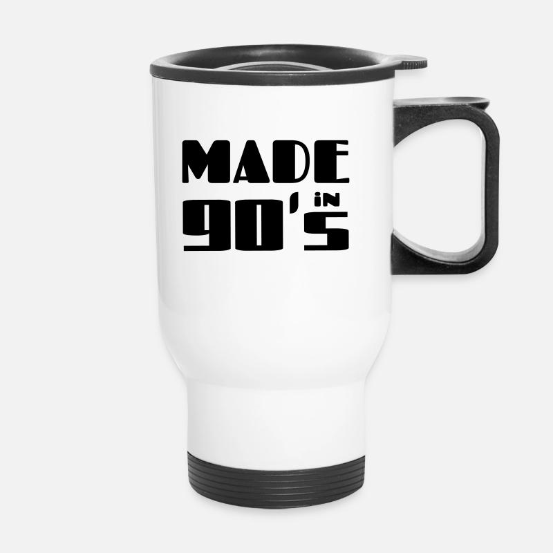 Made in 90's - Thermal mug with handle - white