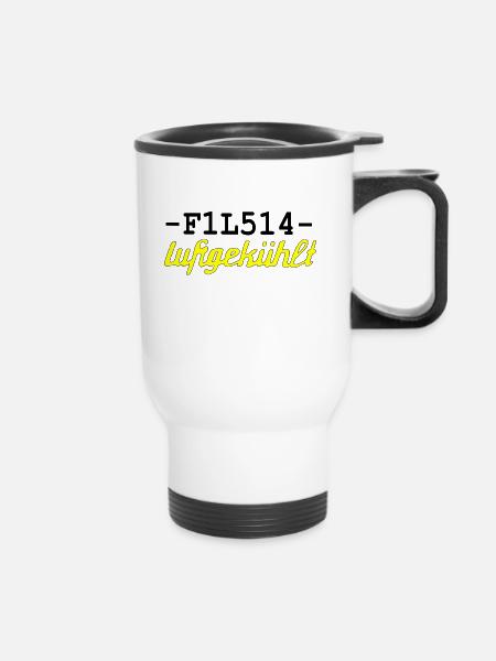 F1L514 - Thermobecher mit Tragegriff - Weiß