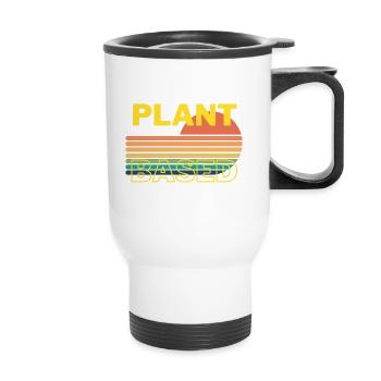 Plant Based - Thermobecher mit Tragegriff - Weiß - Vorne