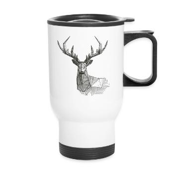 Oh My Dear - Thermal mug with handle - white - Front