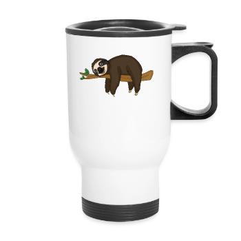 Sloth - Thermal mug with handle - white - Front