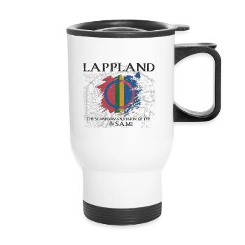 Lapland - Lapland - Scandinavia - Sami - Thermal mug with handle - white - Front
