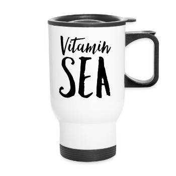 Vitamin Sea - Thermobecher mit Tragegriff - Weiß - Vorne