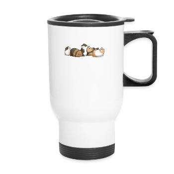 cochon Guinée cadeau animal cochon Guinée - Tasse isotherme avec poignée - blanc - Devant
