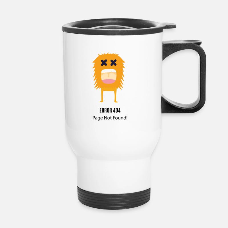 Error 404 - Thermal mug with handle - white