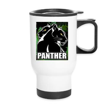 panther - Thermal mug with handle - white - Front
