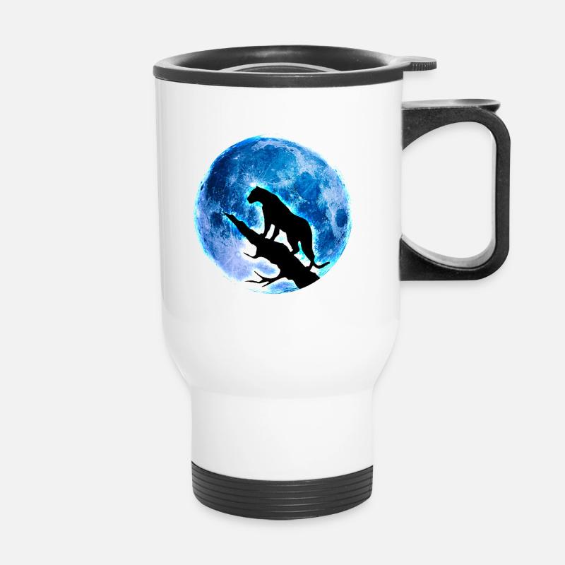 pleine lune - Tasse isotherme avec poignée - blanc