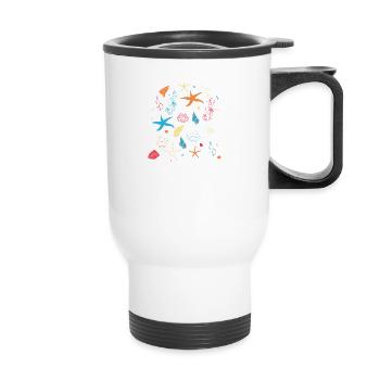 The Small But Adorable Dumbo Octopus Tshirt - Thermal mug with handle - white - Front