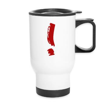 Exclamation point 6 - Thermal mug with handle - white - Front