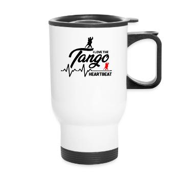 Tango Standard Danse Danse Danse Cadeau - Tasse isotherme avec poignée - blanc - Devant