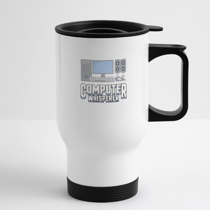 Computer Whisper Computer Scientist Student Thermal mug with handle