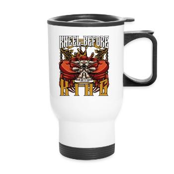 King crab | Crustacean seafood ocean gift - Thermal mug with handle - white - Front