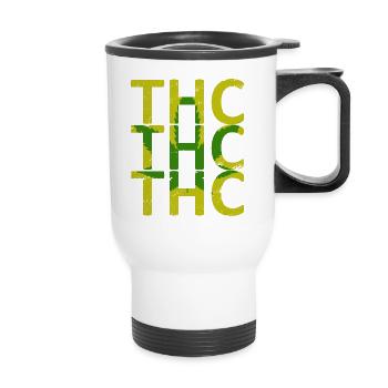 Weed THC - Thermal mug with handle - white - Front