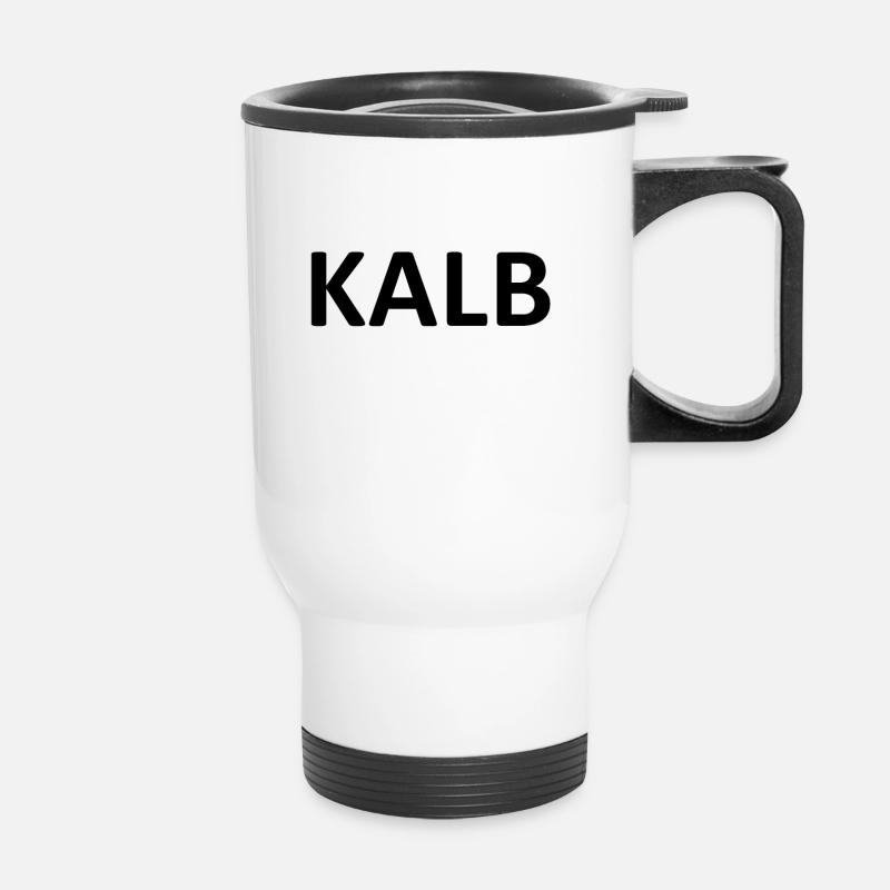 calf - Thermal mug with handle - white