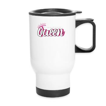 Camping Queen Camperin Camper - Thermal mug with handle - white - Front