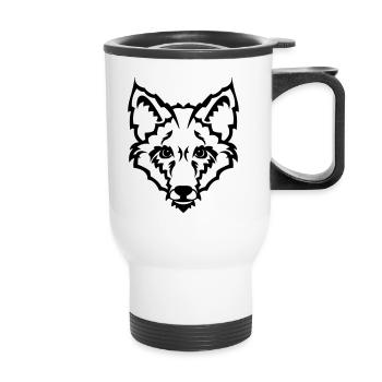 Fuchs - Thermobecher mit Tragegriff - Weiß - Vorne