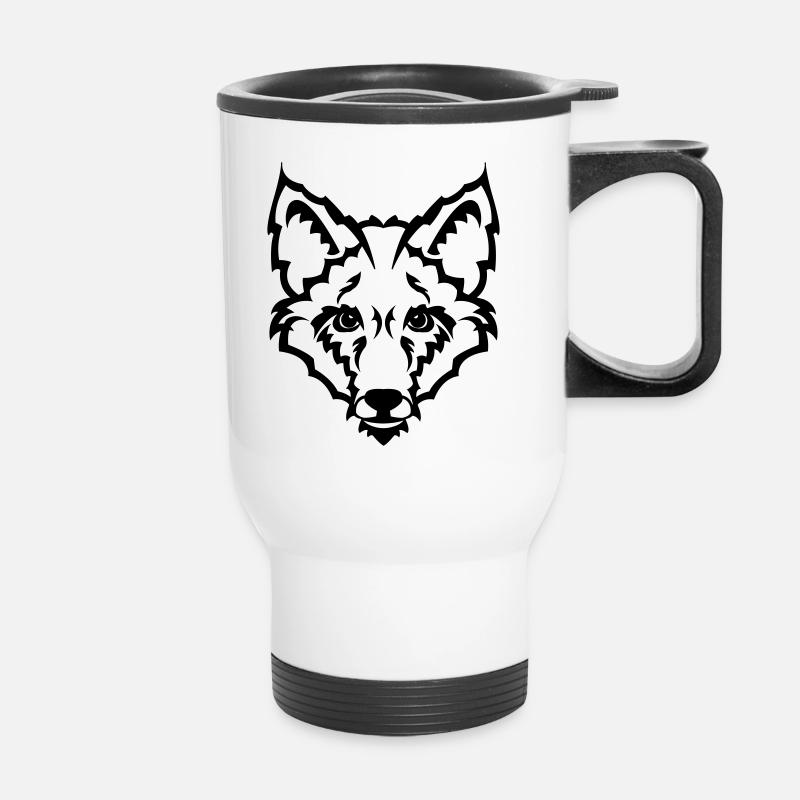 Fuchs - Thermobecher mit Tragegriff - Weiß