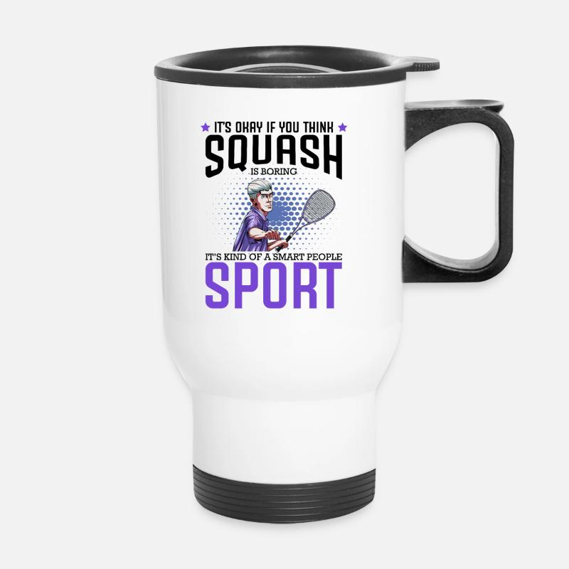 squash - Tasse isotherme avec poignée - blanc