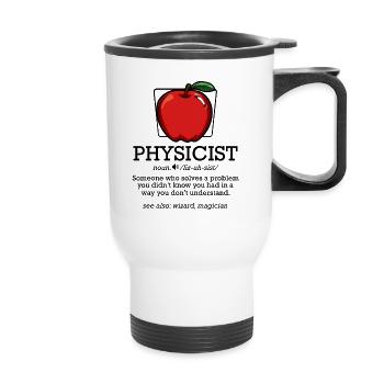 Physiker - Thermobecher mit Tragegriff - Weiß - Vorne