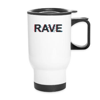 Rave - Thermobecher mit Tragegriff - Weiß - Vorne
