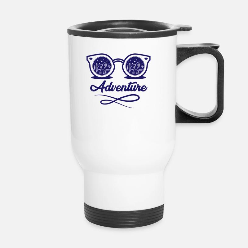 Adventure - Thermal mug with handle - white