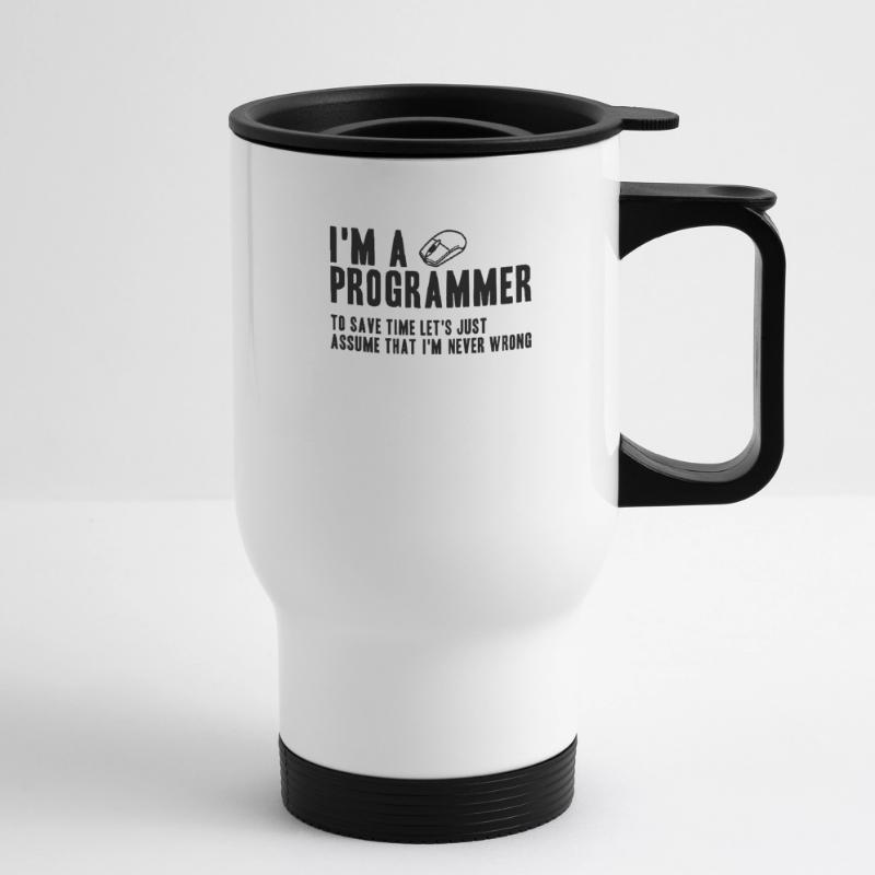 Geschenk für Programmierer Coding Programmer Thermobecher mit Tragegriff