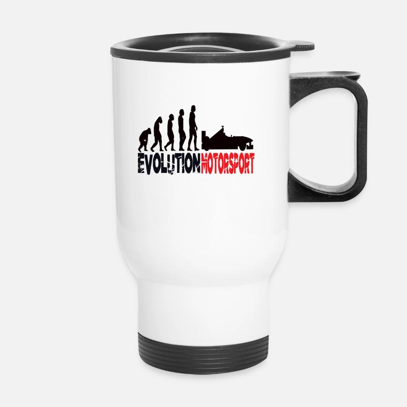Motorsport - Thermal mug with handle - white