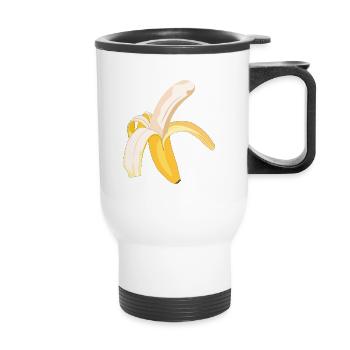 Banana - banana - Thermal mug with handle - white - Front