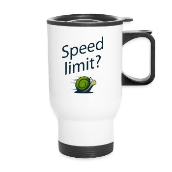 slug - Thermal mug with handle - white - Front