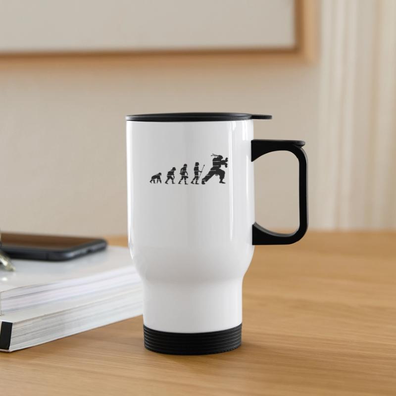 human evolution or hadouk Thermal mug with handle