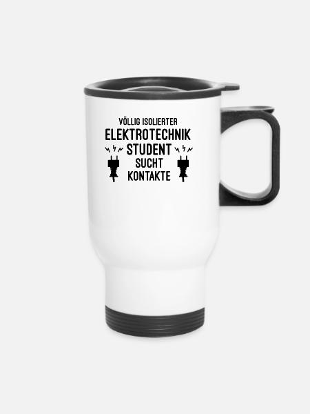 Elektrotechnik Student - Thermobecher mit Tragegriff - Weiß