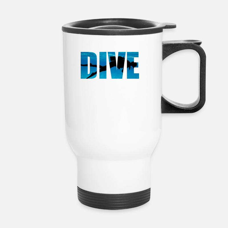 Scuba Diving Dive - Thermal mug with handle - white