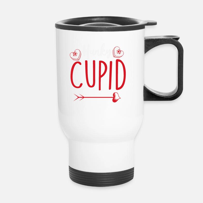 Hunky Cupidon - Tasse isotherme avec poignée - blanc