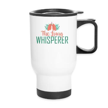 Funny Therapist Gift The Lung - Thermal mug with handle - white - Front