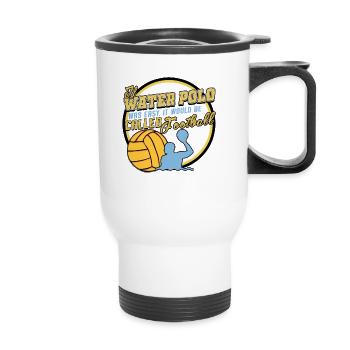 Water polo - Thermal mug with handle - white - Front