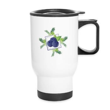 Myrtilles - Tasse isotherme avec poignée - blanc - Devant