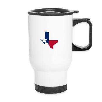 Texas Austin Wappen - Thermobecher mit Tragegriff - Weiß - Vorne
