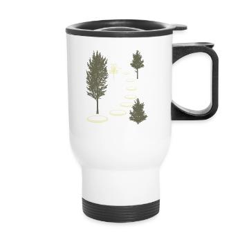 Disc Golf Into Woods Disc Golf Discs Golf Frisb - Tasse isotherme avec poignée - blanc - Devant