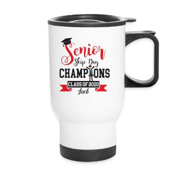 Personalized Senior Men Senior Skip Day Champions - Thermal mug with handle - white - Front