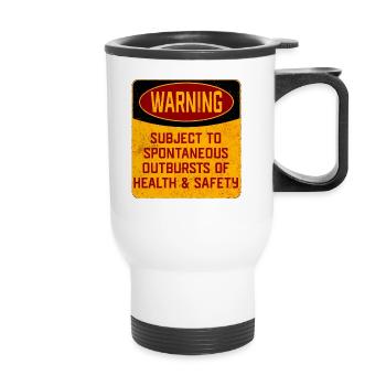Gesundheit und Sicherheit - Thermobecher mit Tragegriff - Weiß - Vorne