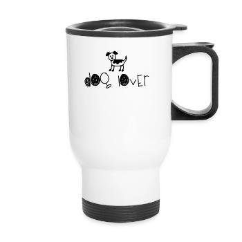 Dog lover - Thermal mug with handle - white - Front