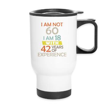 Funny 60th Birthday Gag Gift Hilarious 60 Year Old - Thermal mug with handle - white - Front