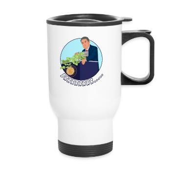 BRRRRRR .... imprimante d'argent aller au marché boursier FED JP - Tasse isotherme avec poignée - blanc - Devant