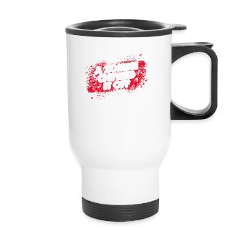 Un zombie l'a mâché - amputé drôle - Tasse isotherme avec poignée - blanc - Devant