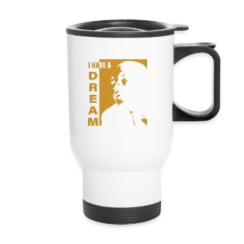 luther, luther Martin Luther King, Dream - Tasse isotherme avec poignée - blanc - Devant