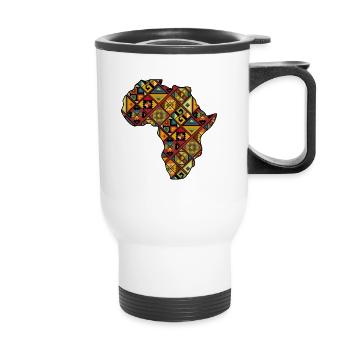Africa Safari Rasta Africa fan Africa lover - Thermal mug with handle - white - Front
