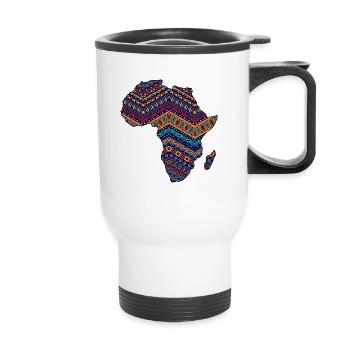 Africa Safari Rasta Africa fan Africa lover - Thermal mug with handle - white - Front