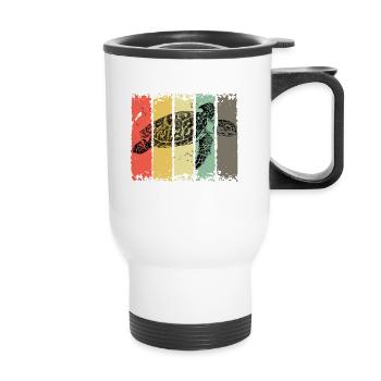 Turtle sea turtle turtle marine animals - Thermal mug with handle - white - Front